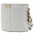 Chanel Vanity Case Elegante in Pelle d'Agnello Bianca con Catena CC Bianco - vista 2