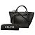 Céline Celine Black Small Supple Grained Calfskin Big Bag Nero - vista 7