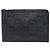 Clutch Gucci in pelle di vitello Jumbo GG nera Nero