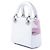 Autre Marque Dior Mini Lady Dior in pelle di cervo bianca con stampa floreale Bianco - vista 2