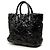 Tote Convertible Prada Black Impuntu Vernice Nero - vista 2