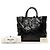 Tote Convertible Prada Black Impuntu Vernice Nero - vista 7
