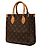 Louis Vuitton Brown Monogram Sac Plat BB Marrone - vista 2
