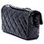 Chanel Black Extra Mini Rectangular Classic Patent Single Flap - view 2