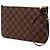 Louis Vuitton Brown Damier Ebene Neverfull Pochette Castaño - vista 2
