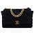 Chanel Black Maxi Tweed 19 Flap Nero