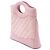 Borsa Chanel 31 Shopping Mini in camoscio e pelle d'agnello matelassé rosa - vista 2