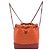 Chanel Orange Small Bicolor Chevron Gabrielle Rucksack aus gealtertem Kalbsleder