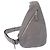 Borsa a tracolla Prada in Vitello Daino grigio con logo impresso Marrone