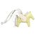Hermès Ciondolo Grigri Rodeo Pegase PM in pelle di agnello Milo Yellow e Swift Giallo