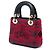 Autre Marque Lady Dior Mini in pelle di vitello liscia nera con ricami a cuore e carte da gioco - vista 2