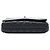 Chanel Black Medium Quilted Calfskin Soft Elegance Flap Nero - vista 3