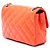 Chanel Orange Small Quilted Patent Coco Shine Flap Arancione - vista 2
