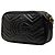 Gucci Borsa a Tracolla Small GG Marmont Matelassé in pelle di vitello nera Nero - vista 2