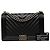 Chanel Black Medium Chevron Lambskin Boy Flap Schwarz - Ansicht 7