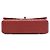Chanel Red Medium Classic Chevron Lambskin Double Flap Rot - Ansicht 3