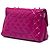 Chanel Pink Large CC Quilted Patent Double Compartment Flap Rosa - vista 2