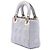 Autre Marque Dior Gray Mini Lambskin Cannage Lady Dior Marrone - vista 2