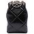 Clutch Chanel Black Small CC Quilted Lambskin Kisslock Frame Clutch Nero