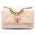 Chanel 19 Flap Medium en agneau marron Beige