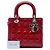Autre Marque Dior Red Medium Patent Cannage Lady Dior Rosso Bordò - vista 7