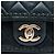 Chanel Black CC Quilted Iridescent Calfskin Whipstitch Single Flap Nero - vista 5