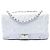 Chanel White Jumbo Lambskin Patchwork Reissue 2.55 Igloo Flap Branco