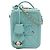 Chanel Blue Caviar CC Filigree Vertical Vanity Case Blu chiaro