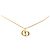 Autre Marque Collana con pendente Dior Gold placcata in oro logo CD D'oro - vista 2