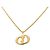 Autre Marque Collana con pendente Dior Gold placcata in oro logo CD D'oro - vista 3