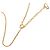 Autre Marque Collana con pendente Dior Gold placcata in oro logo CD D'oro - vista 4