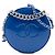 Borsa Chanel Blue CC Patent Round As Earth Bag