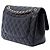 Chanel Black Jumbo Classic Caviar Double Flap Nero - vista 2