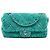 Chanel Green Medium Quilted Terry Cloth Coco Beach Flap Verde