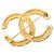 Chanel Gold CC vergoldete Lava-Brosche Golden - Ansicht 2