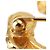 Chanel Gold CC vergoldete Lava-Brosche Golden - Ansicht 6