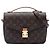 Louis Vuitton Brown Monogram Pochette Metis Braun