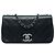 Chanel Black Medium Diamond Embossed Calfskin New Chic Flap Nero