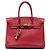 Hermès Red Clemence Birkin Retourne 30 Roja