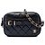 Bolsa Camera Chanel Small em pele de cordeiro acolchoada preta com fivela Preto