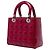 Autre Marque Dior Red Medium Patent Cannage Lady Dior Rosso Bordò - vista 2