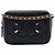 Clutch Vanity Chanel Black Caviar CC Filigree con catena Nero