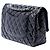 Chanel Black Medium Classic Patent Double Flap Negro - vista 2