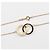 Autre Marque Tiffany & Co. 1837 Interlocking Circle Halskette Golden - Ansicht 8