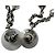 Orecchini lunghi Chanel Coco Mark Argento - vista 8