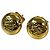 Pendientes de botón Anagram Pebble Loewe Dorado