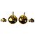 Pendientes de botón Anagram Pebble Loewe Dorado - vista 3