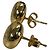 Pendientes de botón Anagram Pebble Loewe Dorado - vista 4