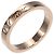Anello Cartier C de inciso in oro rosa 18K D'oro