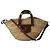 Borsa Cesto Macy in Raphia Jimmy Choo Marrone Beige